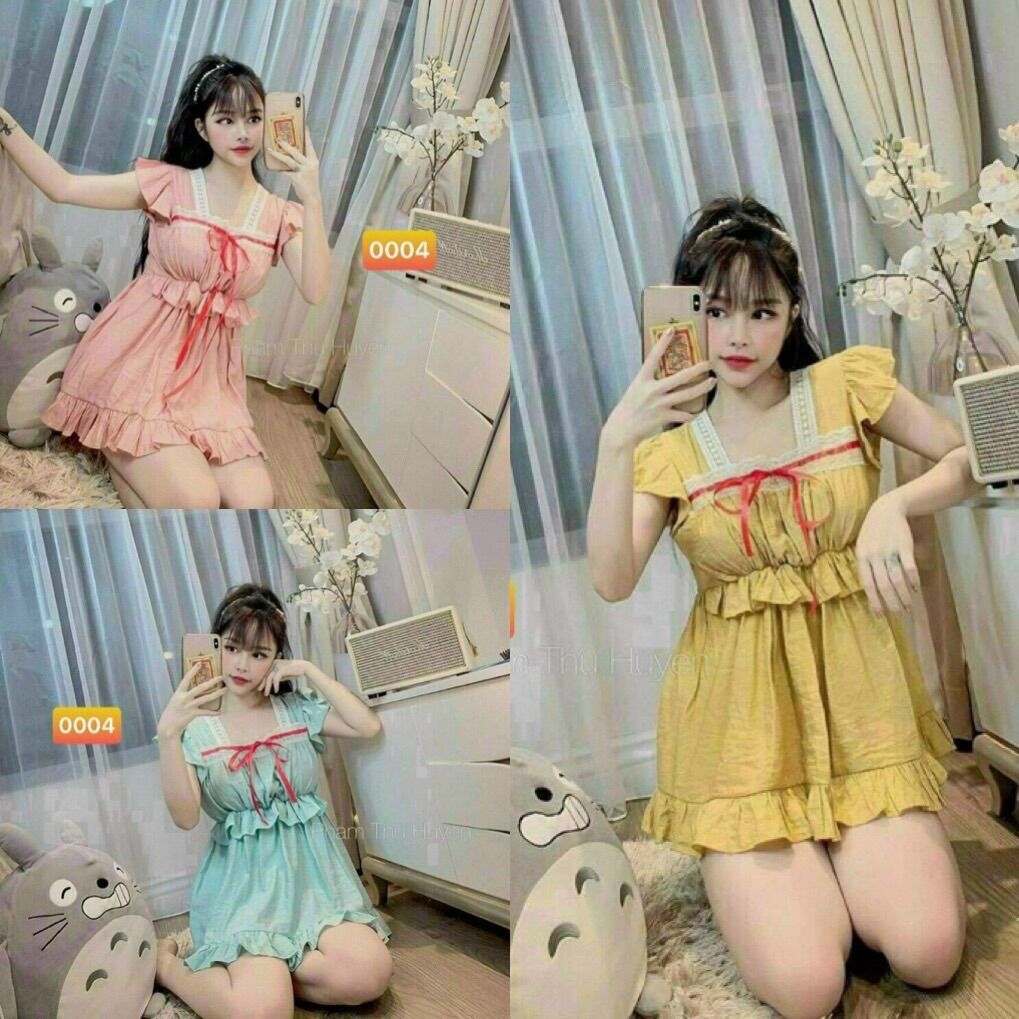 Bộ đùi tiểu thư thắt nơ dễ thương