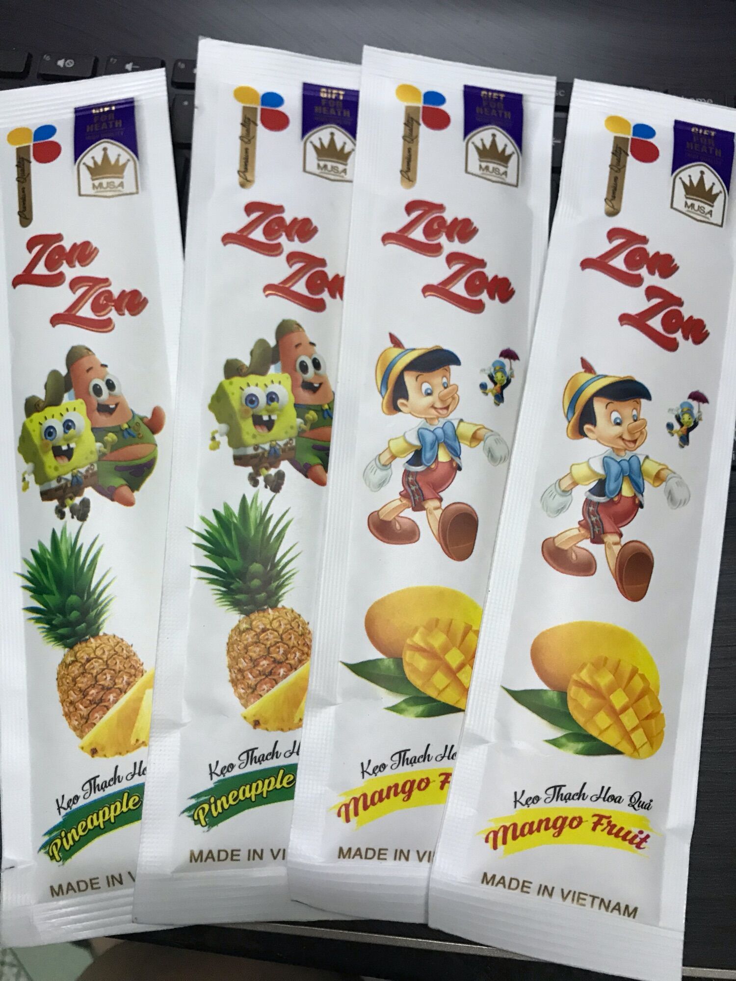 Kẹo Thạch hoa quả 500G đủ vị trái cây