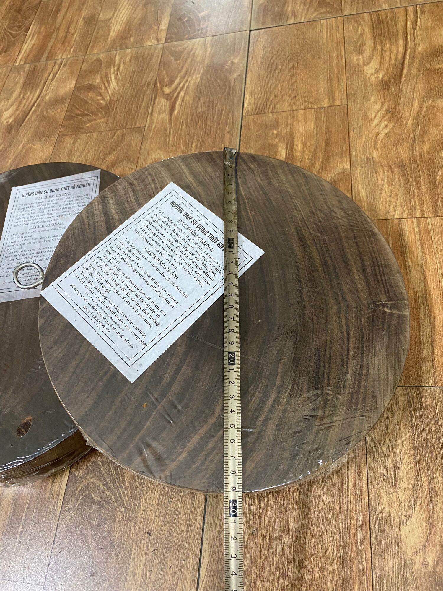 Thớt gỗ nghiến tròn size 24,29,34cm