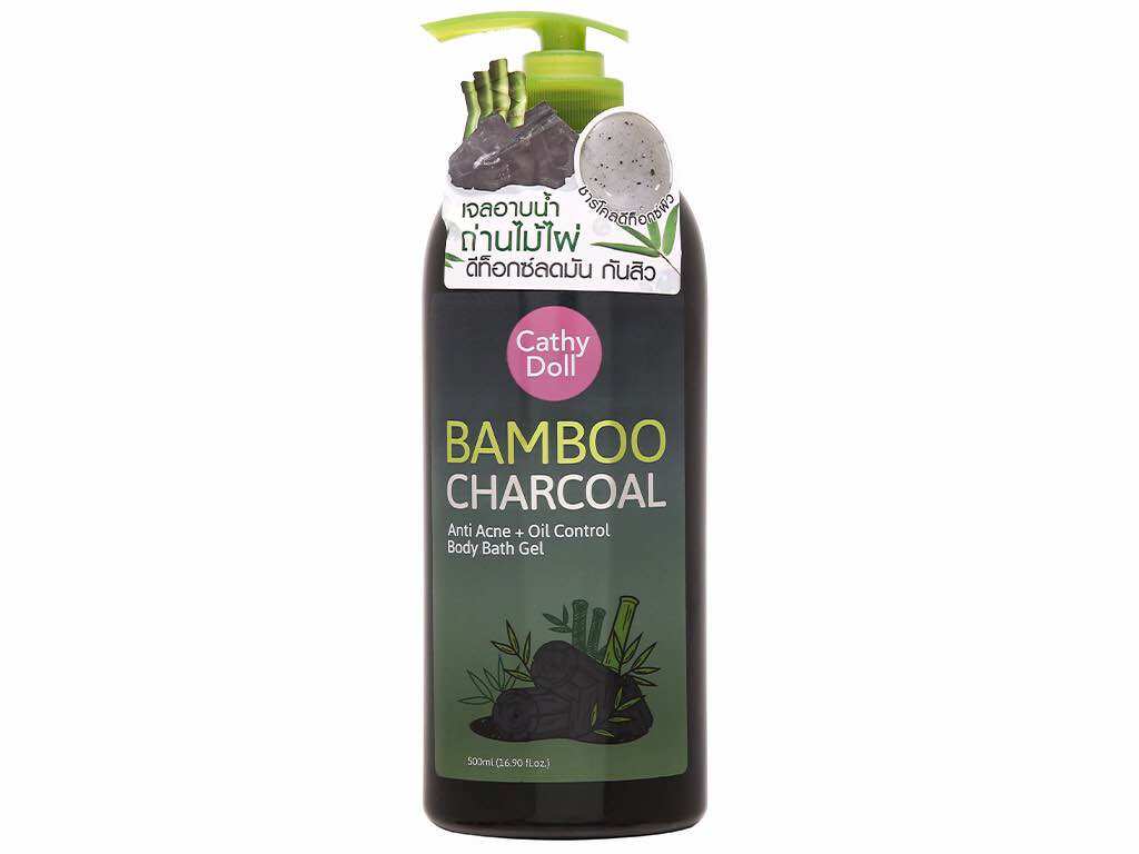 Sữa tắm than tre cathy doll bamboo giảm mụn lưng, viêm nang lông