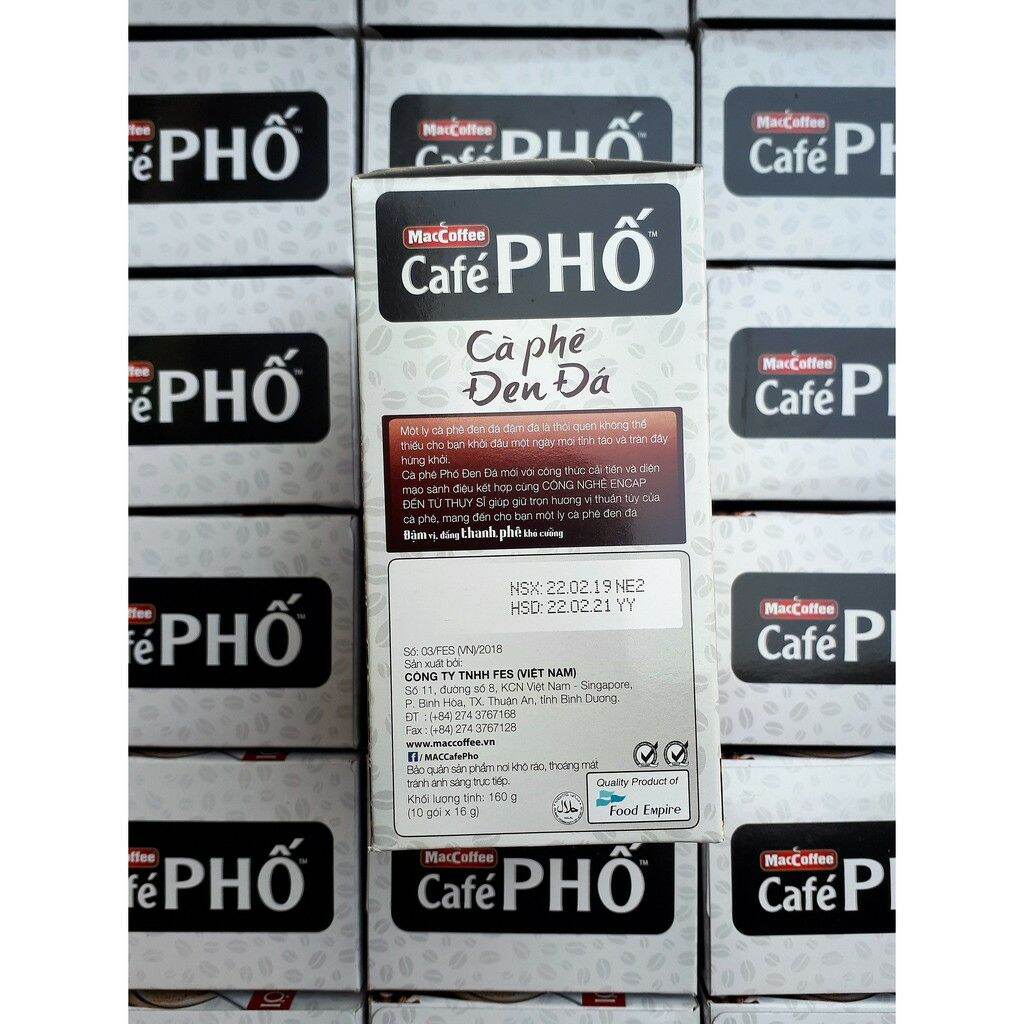 Cà phê PHỐ cà phê đen dây 10 gói