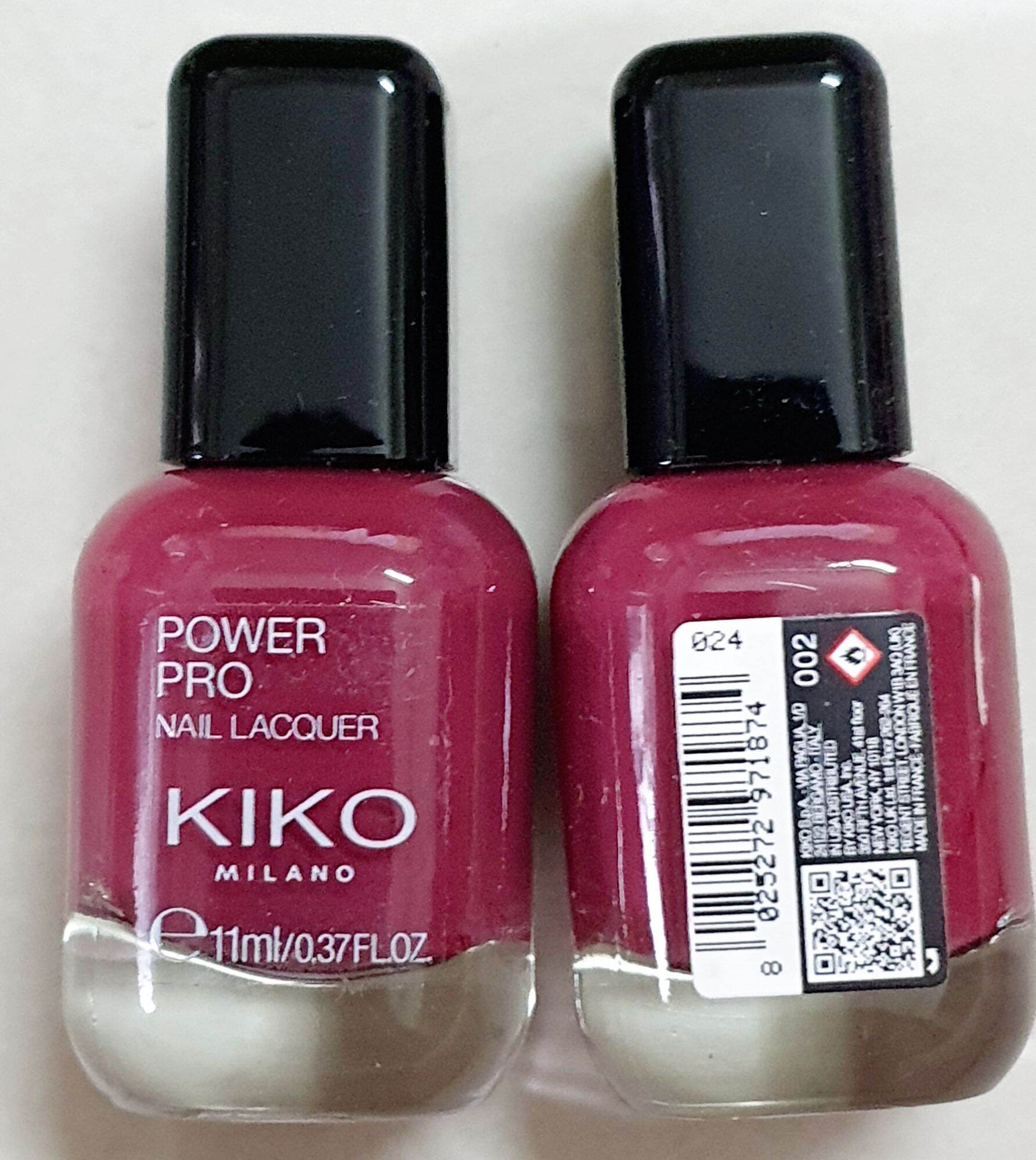 Sơn móng tay màu nude - đỏ - ruốc - Hồng-bạc - Kiko - Power Pro Nail Lacquer kiko milano Italy