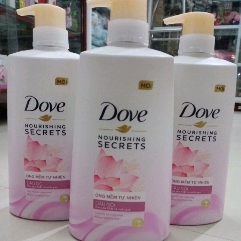 Dầu gội dove hoa sen 640g cho tóc mượt thơm suốt ngày dài
