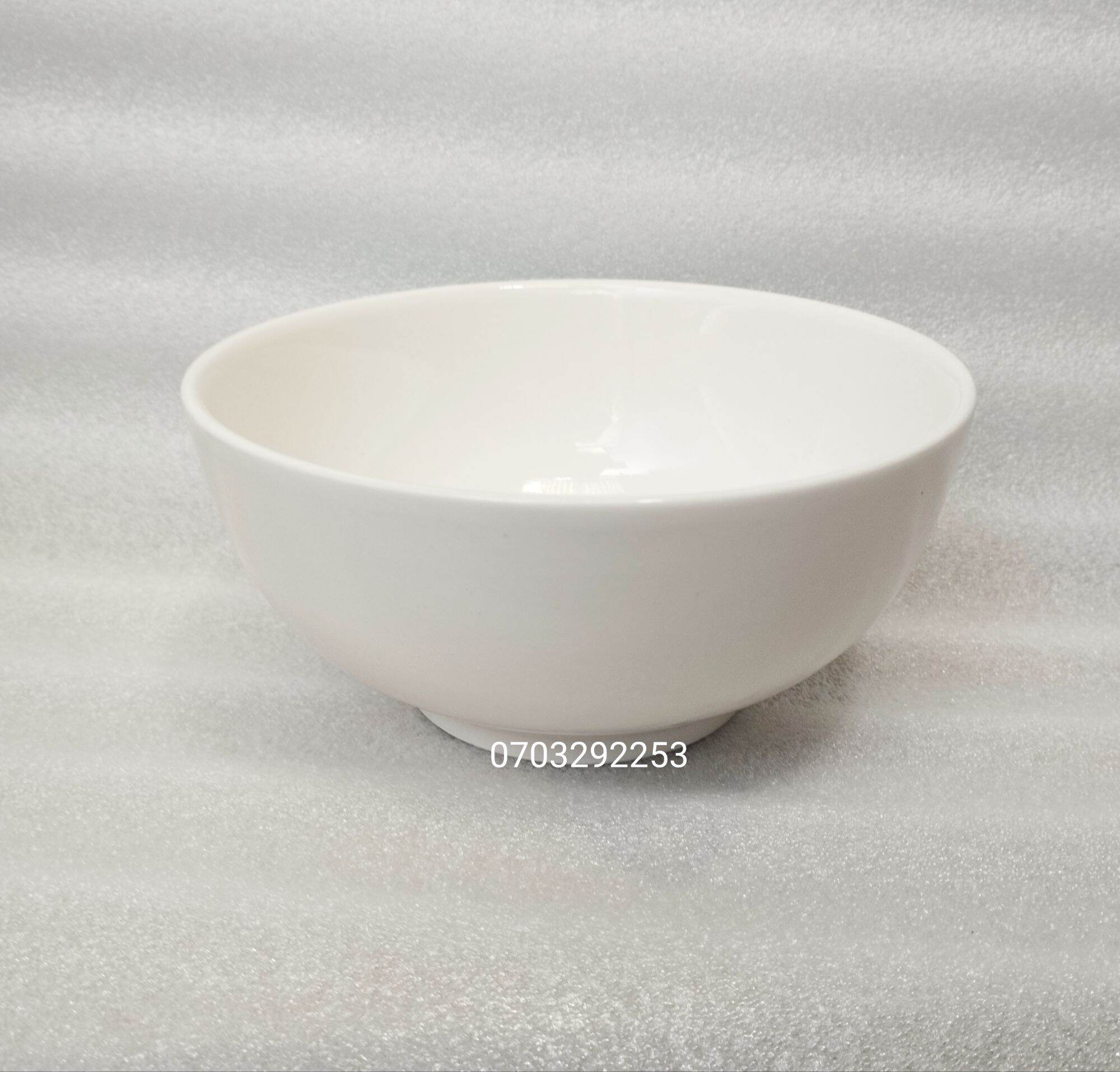(HCM) Combo 2 tô sứ 18cm x 7 cm  trắng (tô 7 khum)