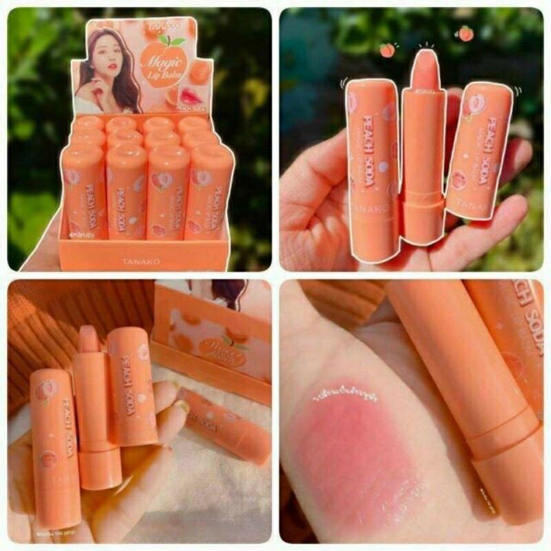 Son Dưỡng Môi Trái Đào Peach Kiss Beauty Lip Balm