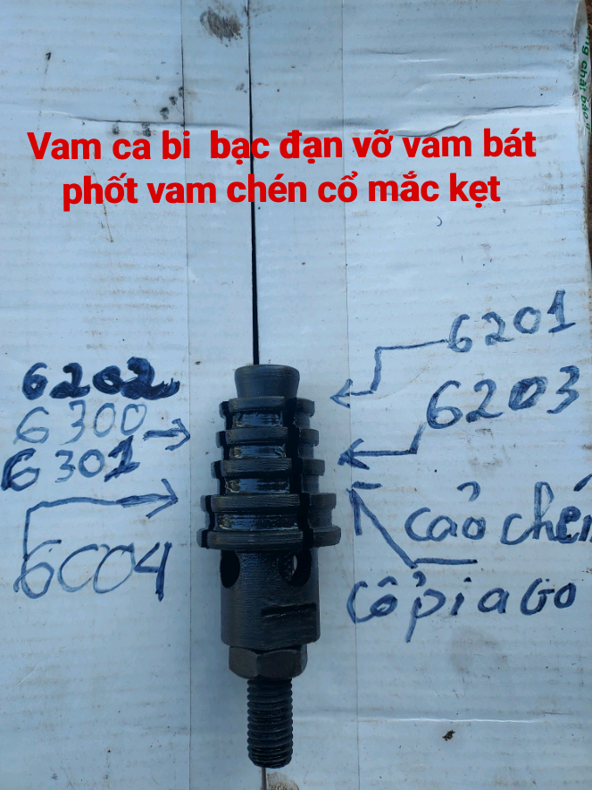 Vam Cảo bi bạc đạn vỡ -vam bát phốt mắc kẹt kẹt
