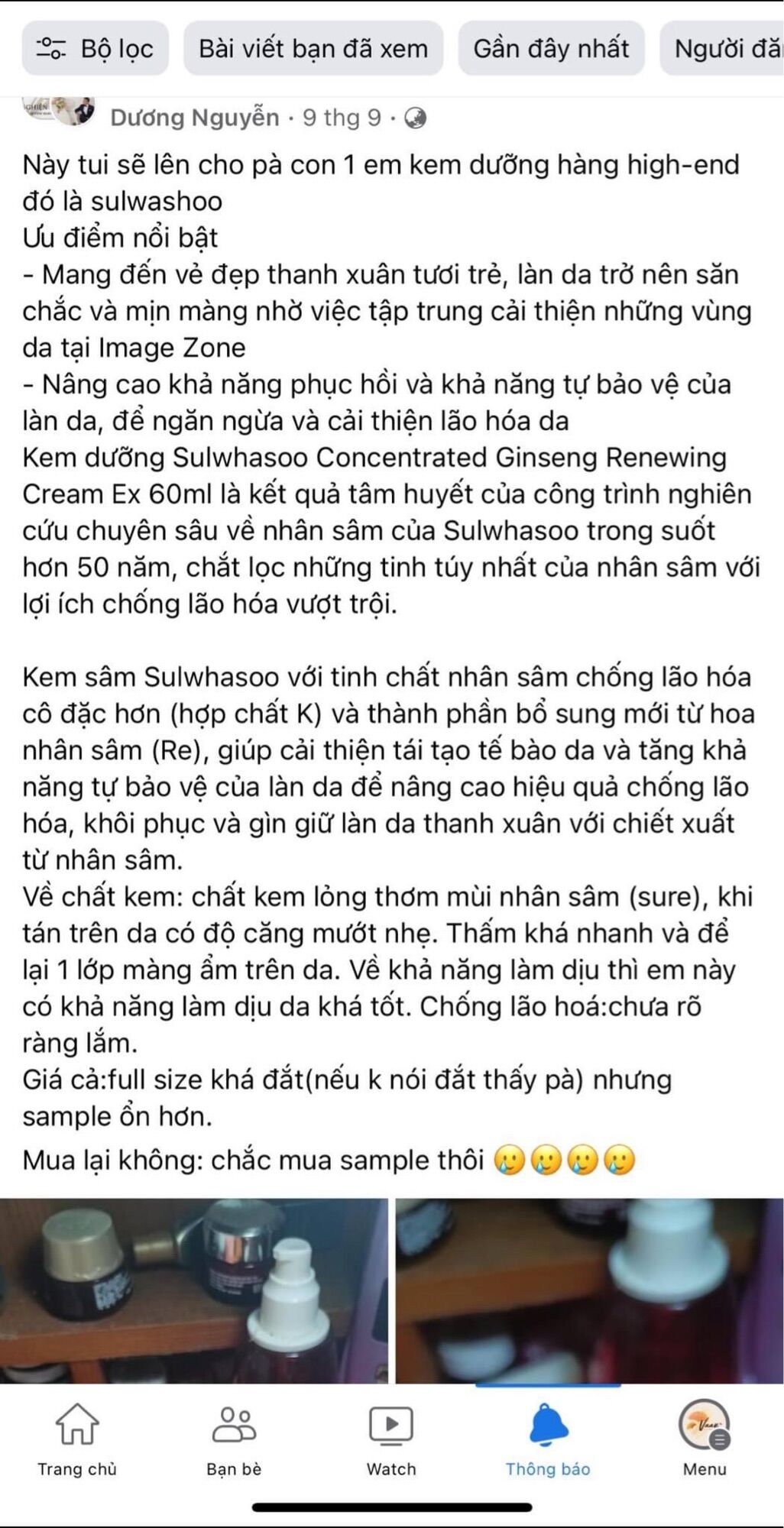 [Mini Unbox] Kem dưỡng nhân sâm Sulwhasoo
