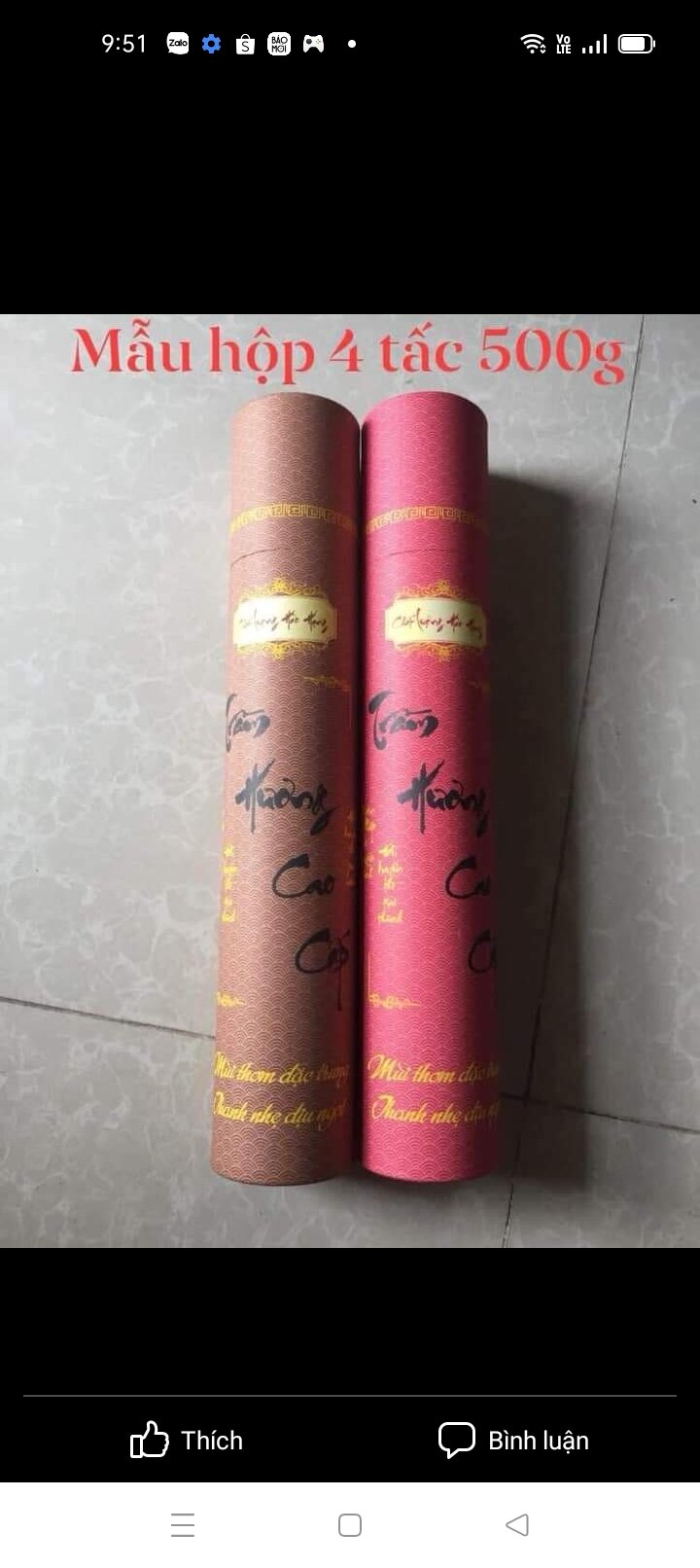 ống đựng nhang loại 5 lạng
