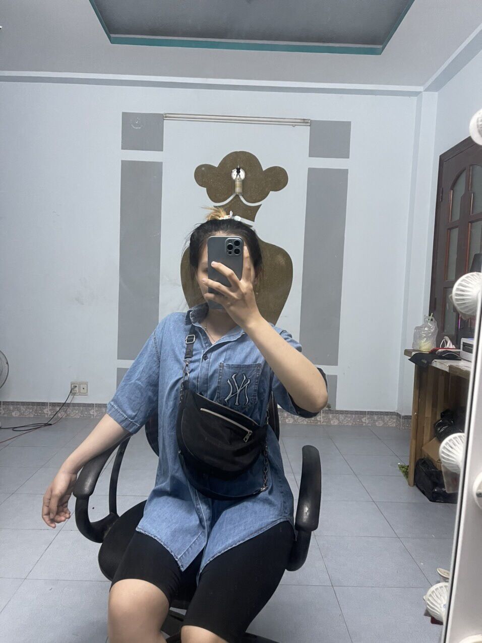 Sét somi jean kèm quần ngố td