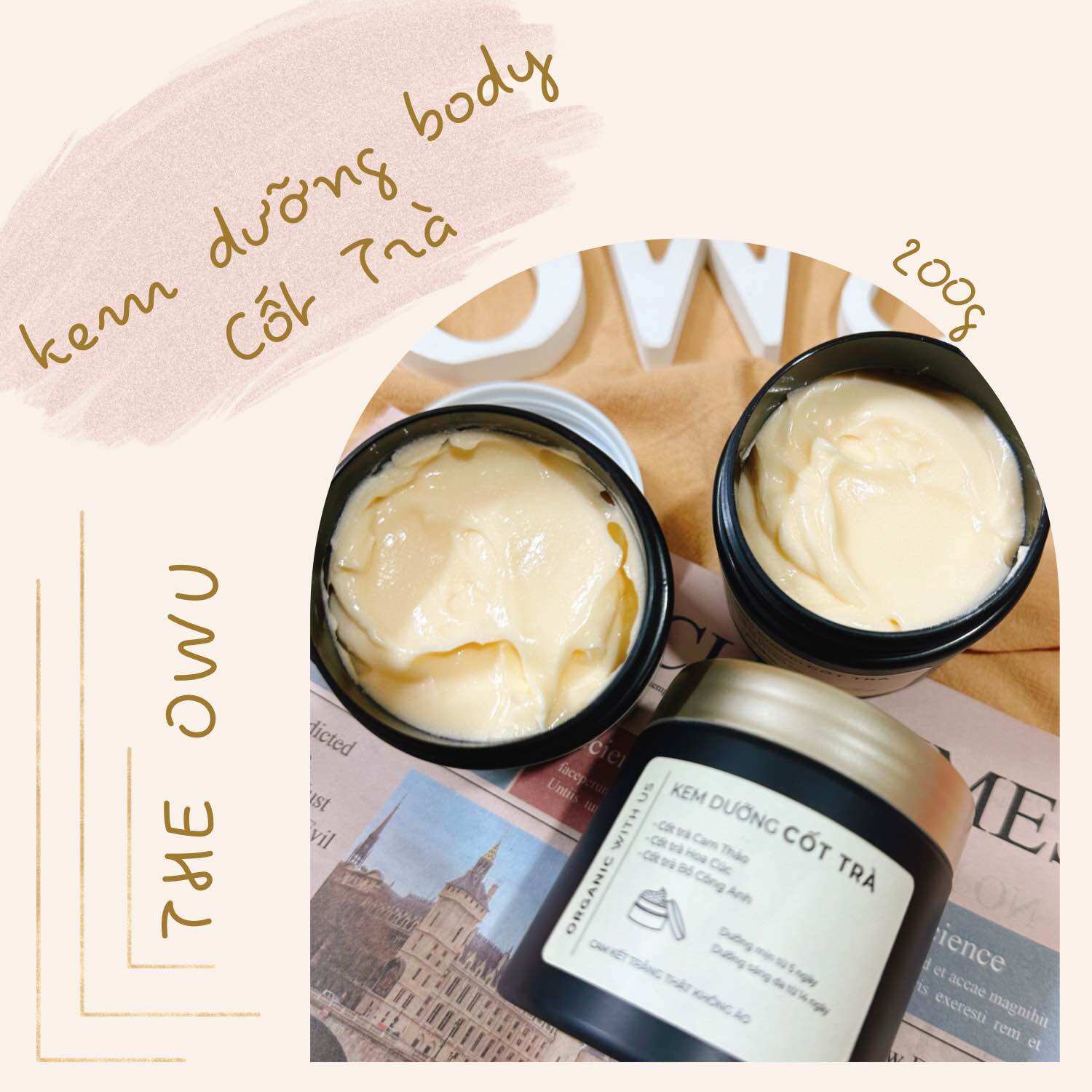Kem body cốt trà