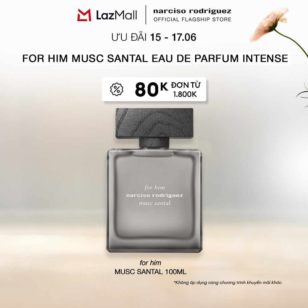 Nước Hoa nam Narciso Rodriguez For Him Musc Santal Eau de parfum Intense 100ml