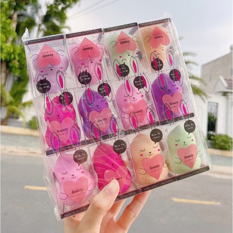 Bông Mút Giọt Nước Tán Nền, Phấn Phủ, Kem Nền (giao màu ngẫu nhiên)