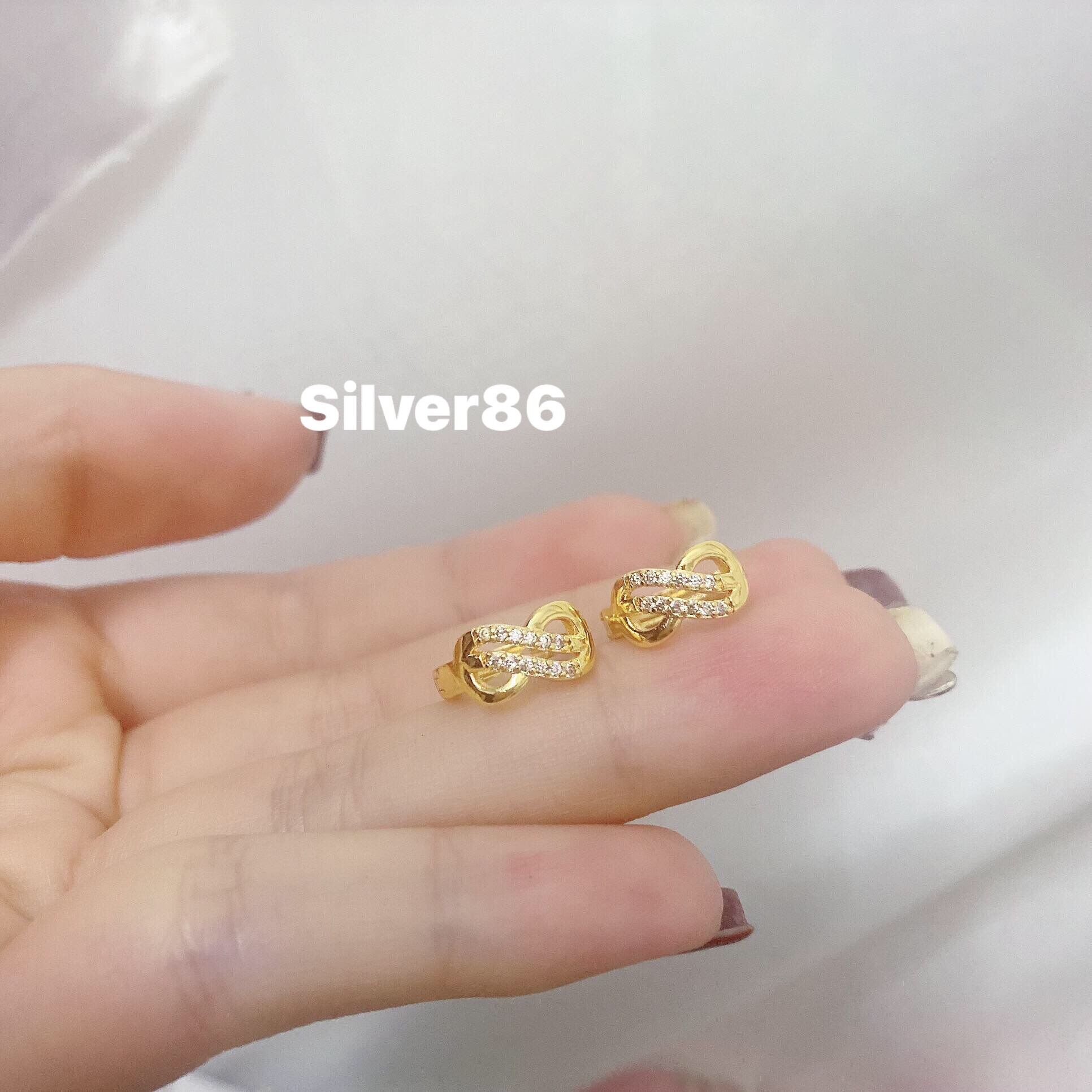 bông tai nữ mạ vàng 18k