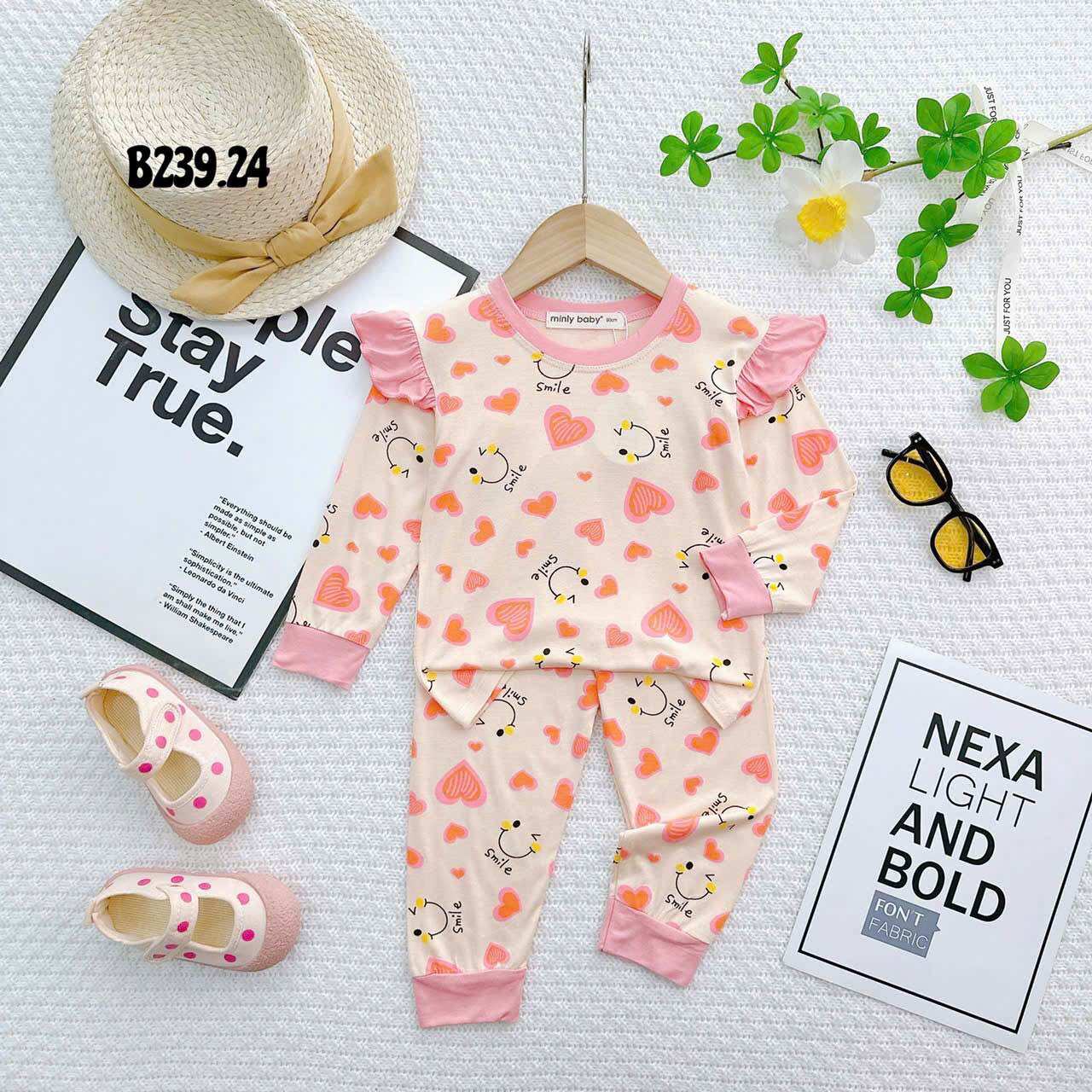 [15-30kg] Long-Sleeved Ruffle Set for Girls - 2