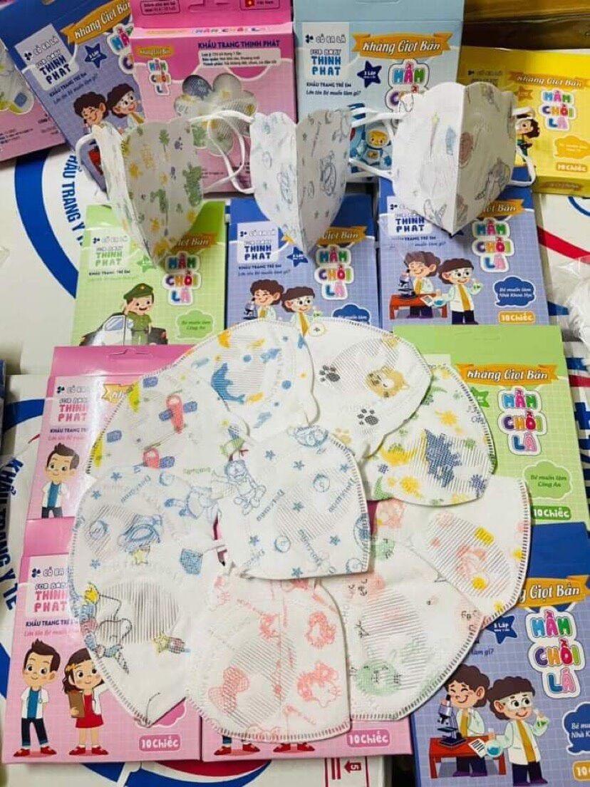 [Chỉ 1k/ chiếc] Combo 10 hộp khẩu trang mầm chồi lá Thịnh Phát cho bé
