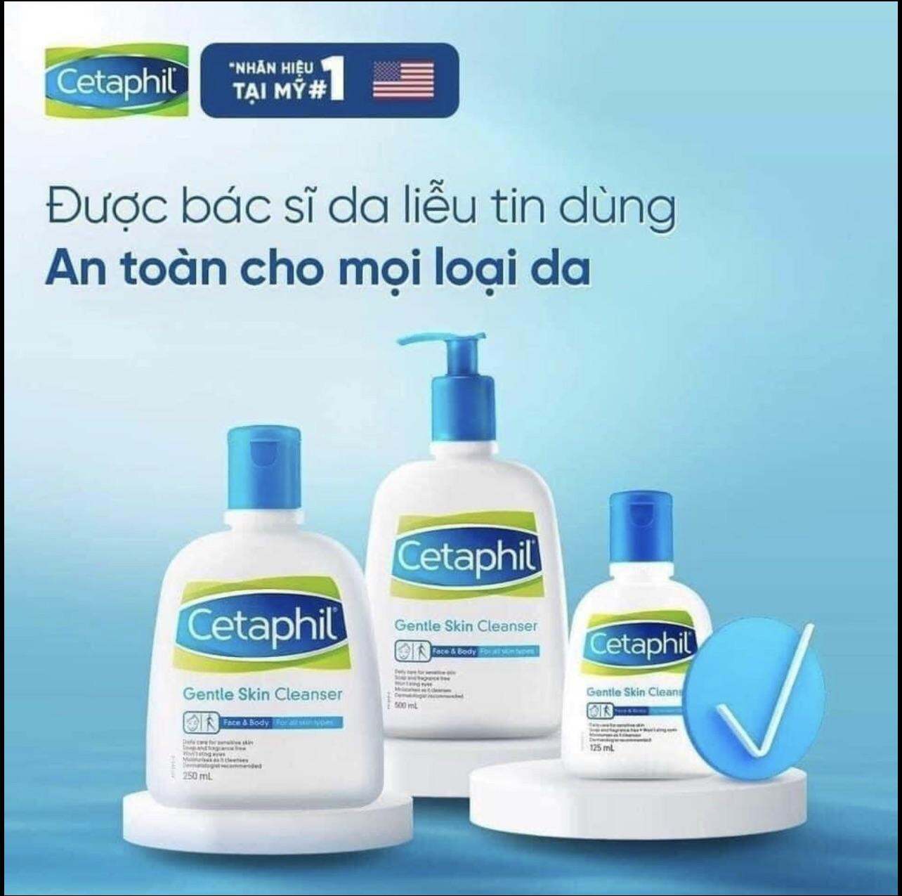 Sữa rửa mặt Cetaphil Gentle Skin Cleanser - 125ml ; Kem dưỡng ẩm; Lotion dưỡng ẩm; Tắm gội cho bé cetaphil