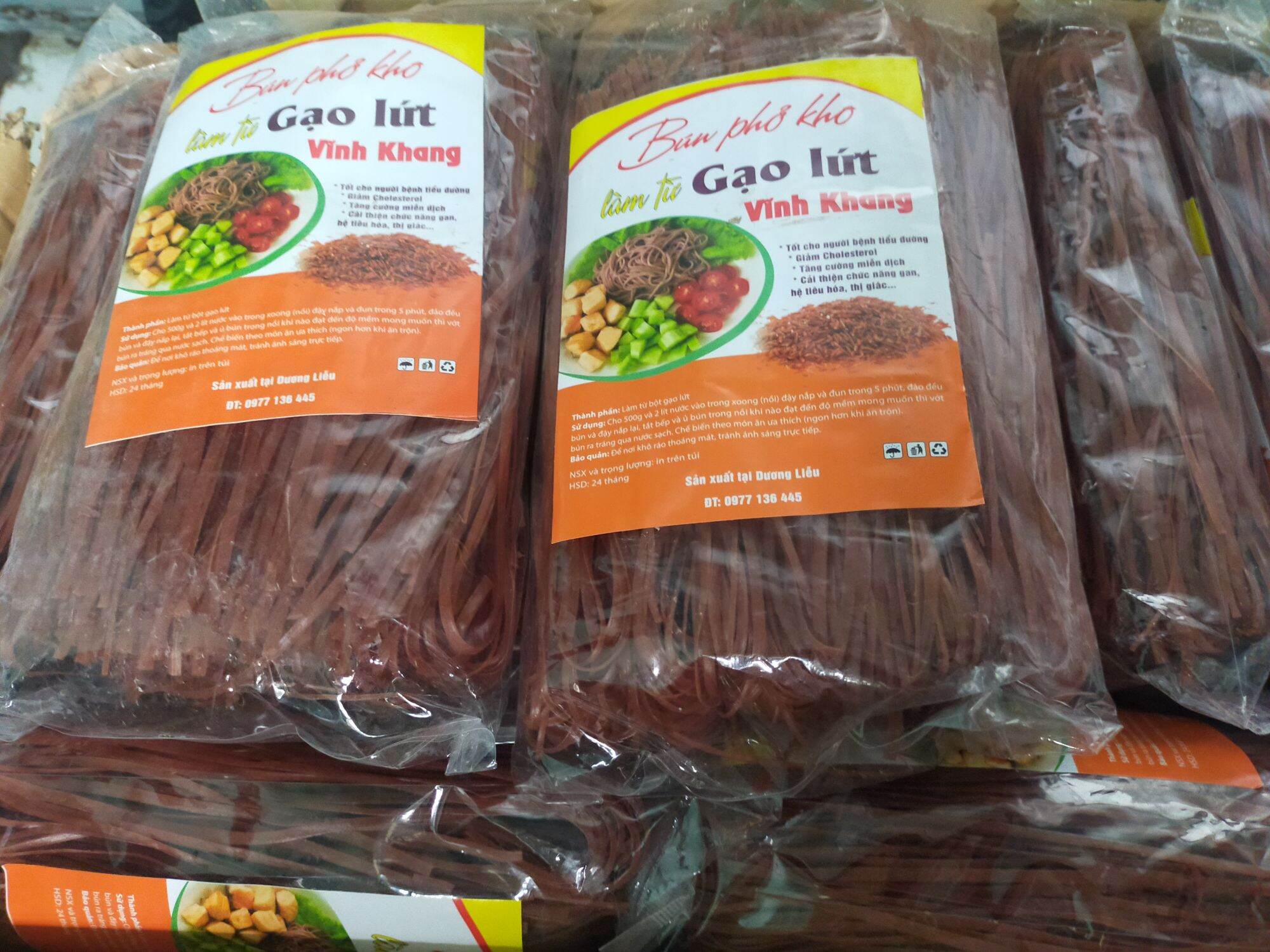 bún gạo lứt vĩnh khang túi 500g