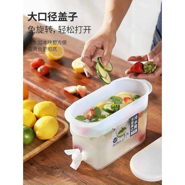 Bình nước detox 3,5L có vòi để tủ lạnh