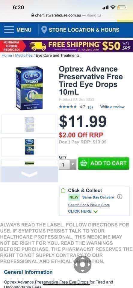 Optrex Refreshing Eye Drops 10ml - Nhỏ Mắt Optrex