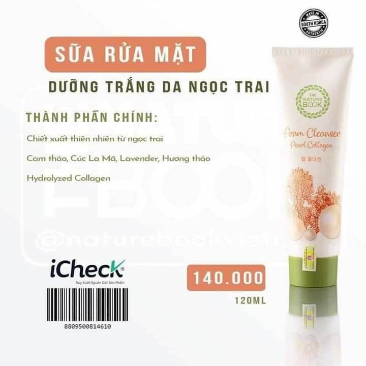 Sữa rửa mặt ngọc trai: cho da dầu, da sạm m&agrave;u