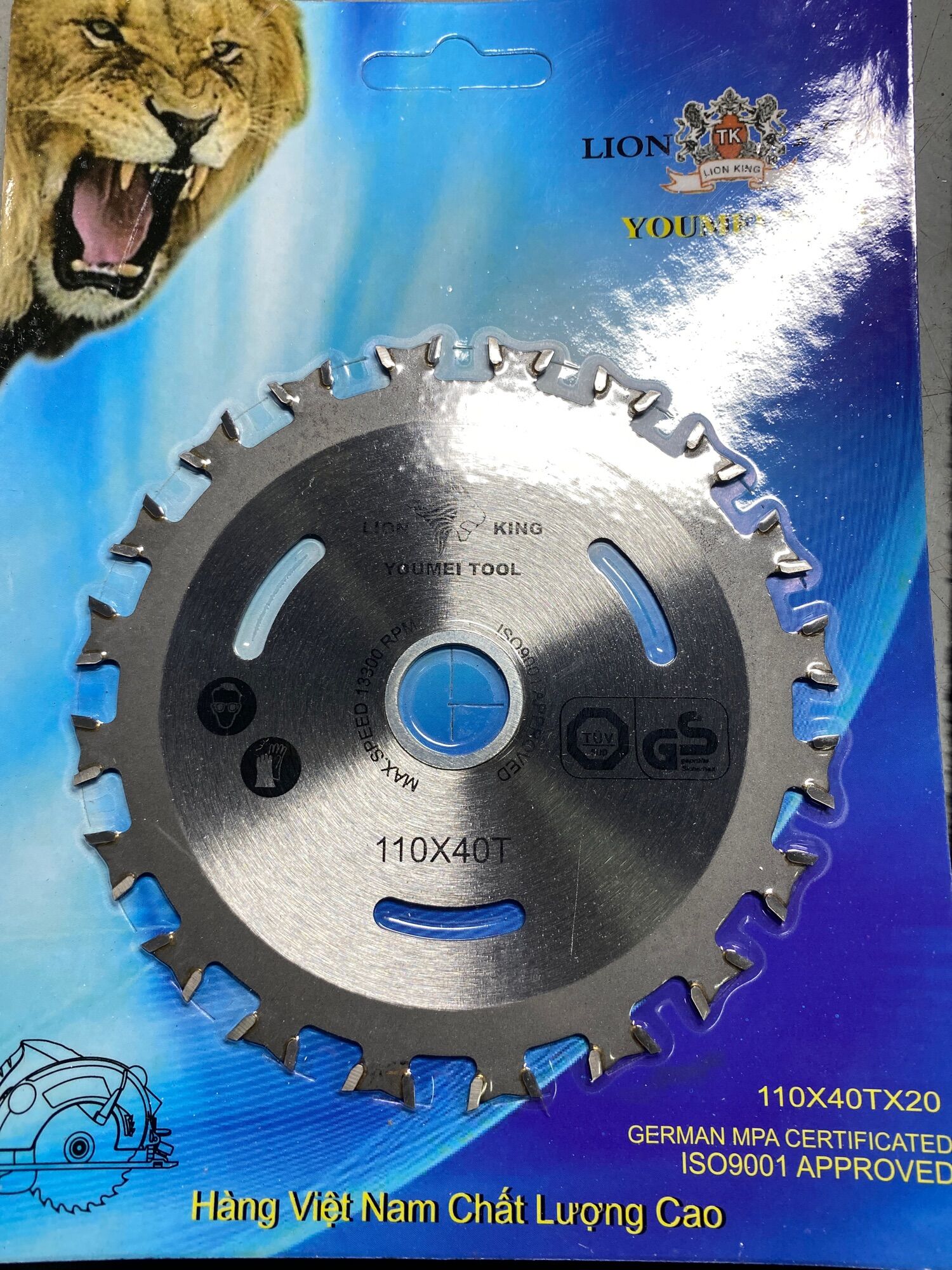 Lưỡi Cắt Gỗ 2 Mặt Răng Vuông Phi 100 ( Dùng Được 2 Mặt)