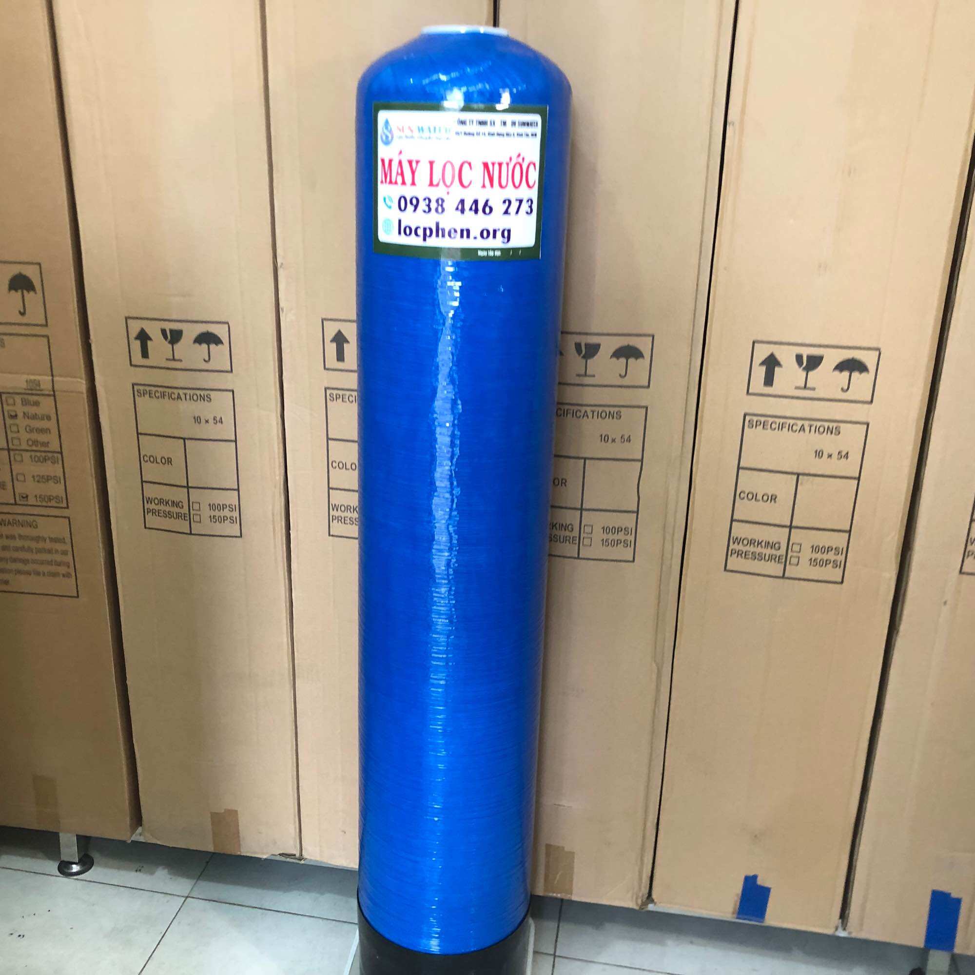 Vỏ cột lọc Composite 1054 lọc nước nhiễm phèn