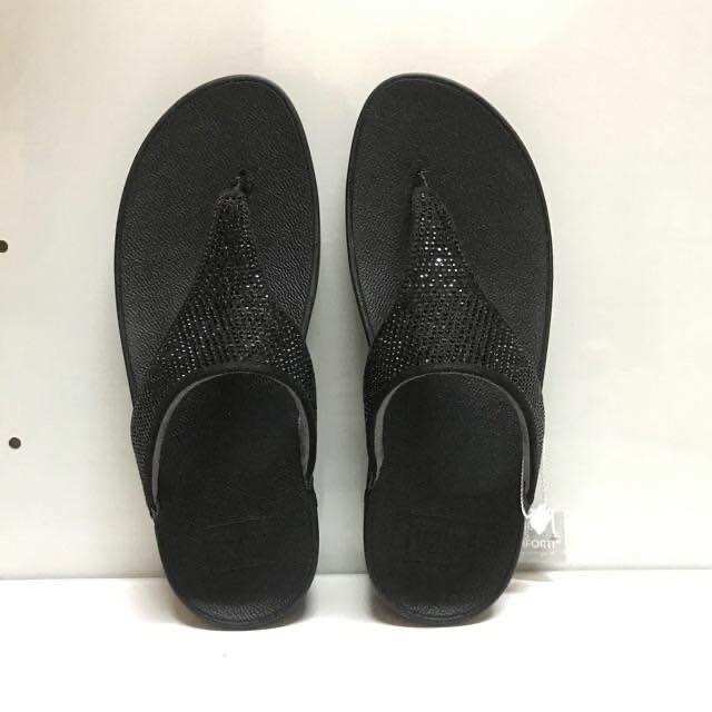 Dép fitflop kẹp ủi đá  đen vnxk