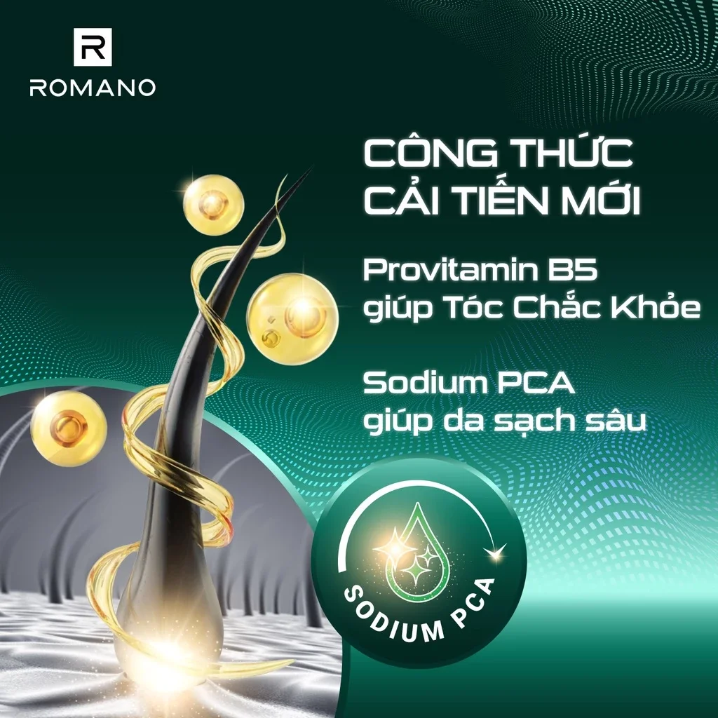 tắm gội 2 trong 1 romano 650ml