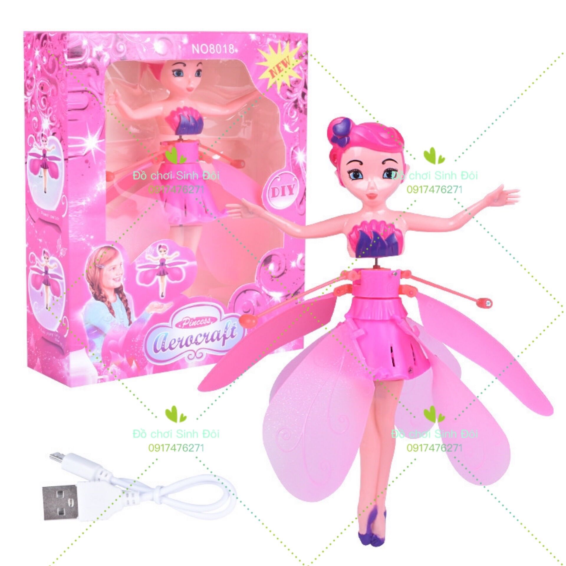 Búp bê bay cảm ứng - mẫu ngẫu nhiên
