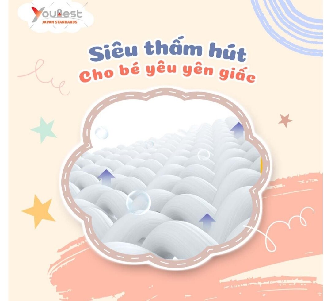 Combo 6 gói tã Quần YouBest Xl 26 miếng