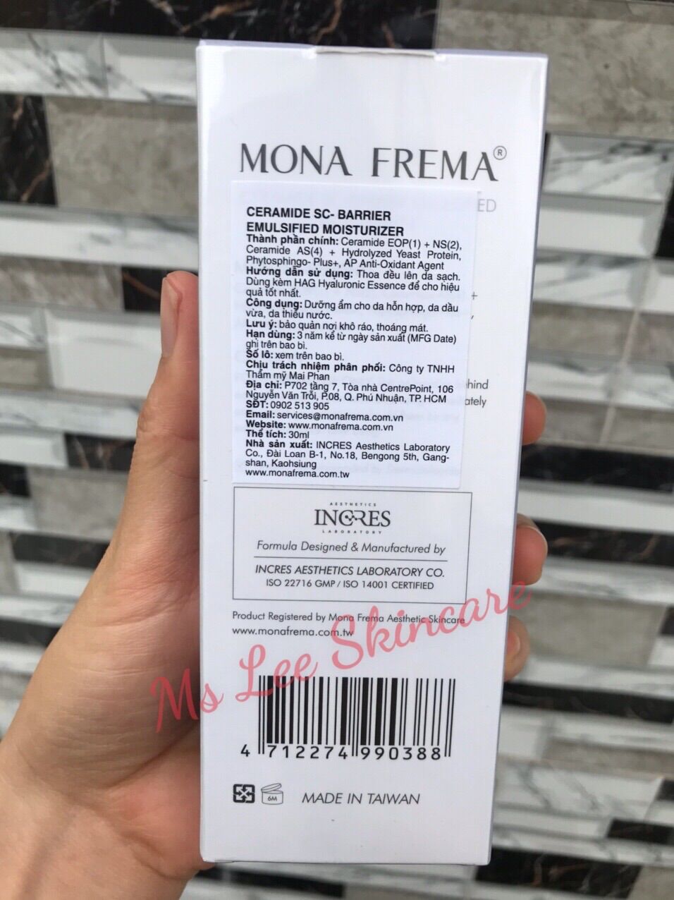Tinh chất Ceramide Mona Frema SC-Barier Emulsified Moisturizer 50ml