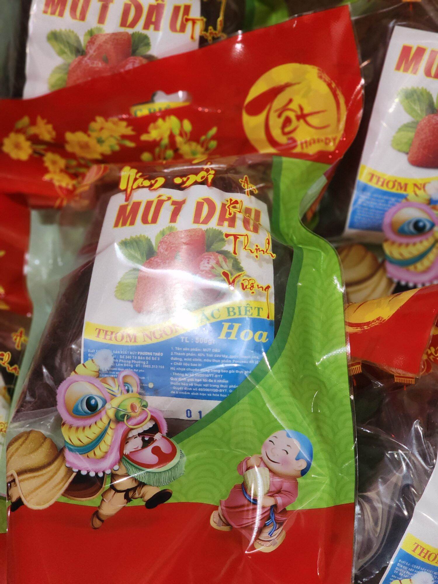 Mứt Dâu Đà Lạt Gói 500G