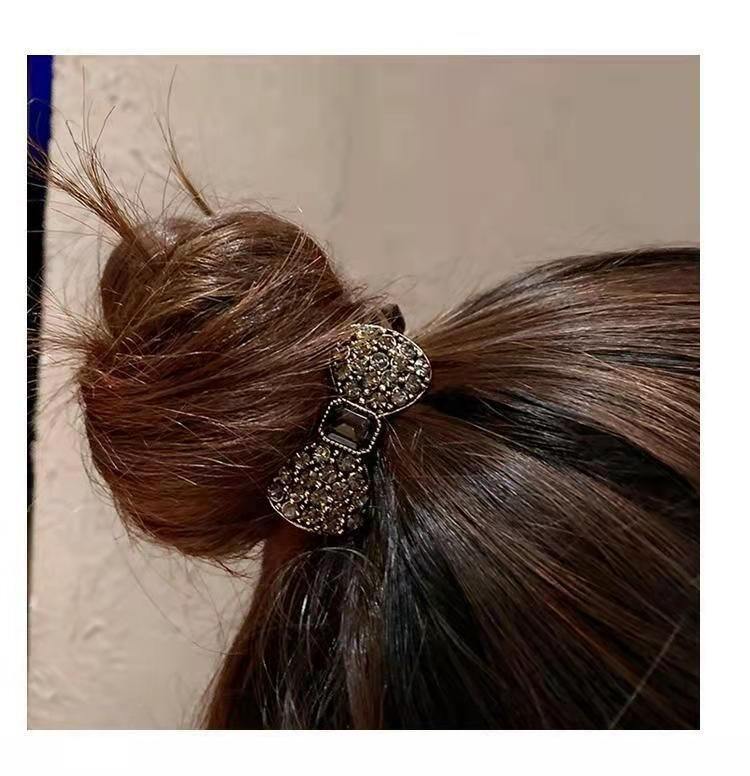 Cột tóc thun kèm nơ đính đá siêu xinh PK027