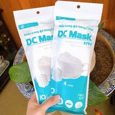 300 chiếc khẩu trang 4d mask kf94 Dũng Công, 4 lớp kháng khuẩn tiêu chuẩn Hàn Quốc, khẩu trag land mask y tế 4 lớp chống dịch người lớn - trẻ em