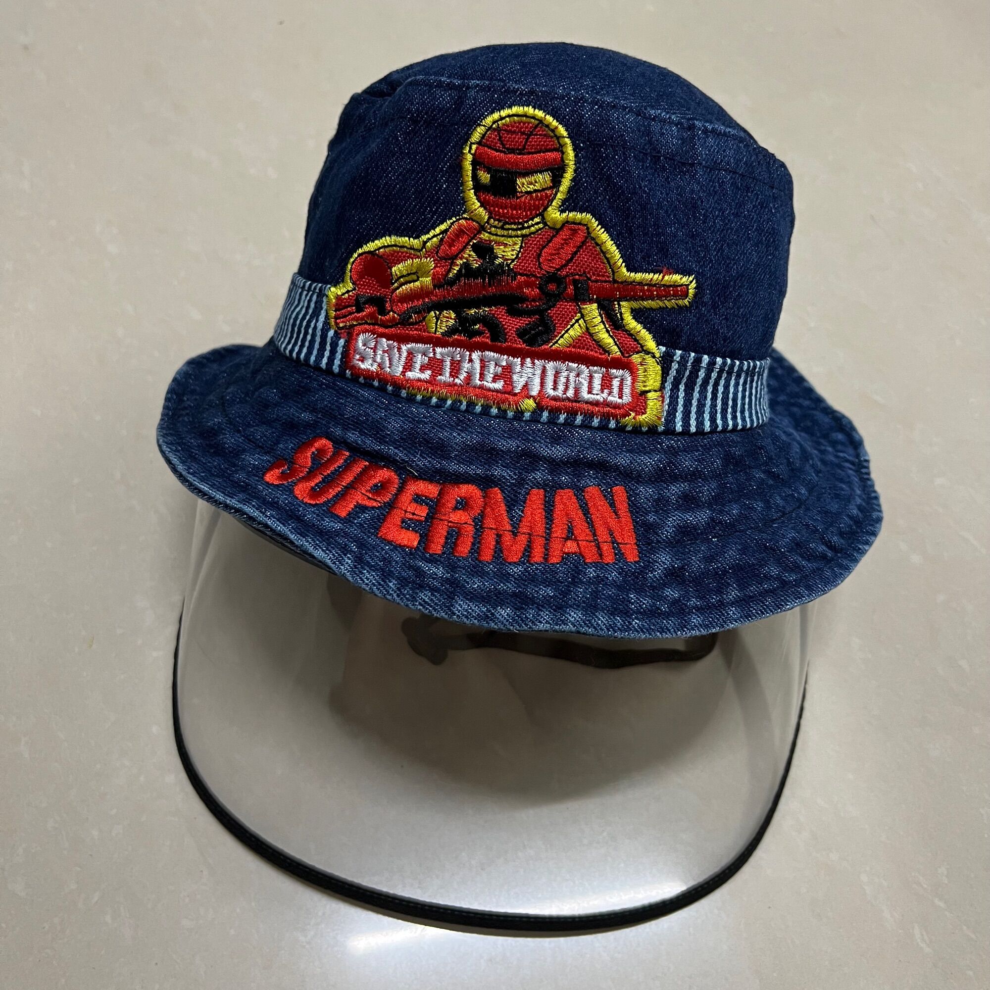 [ Bé 2-5 tuổi ] Mũ chống dịch bảo vệ trẻ em,Nón chống giọt bắn cho bé trai, Mũ vành jean chống dịch