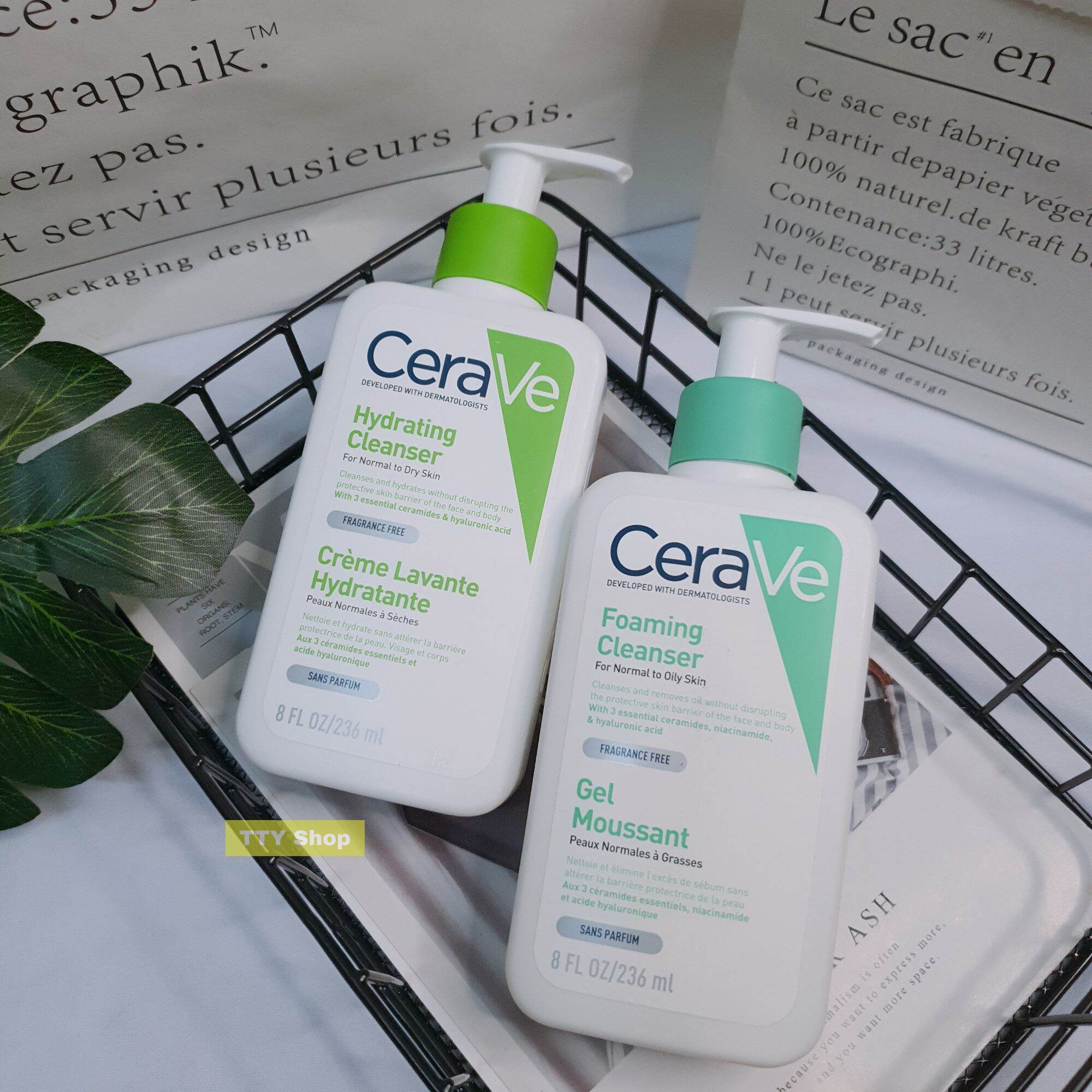 Sữa Rửa Mặt Cerave Foaming Cleanser, Hydrating Cleanser 236ml