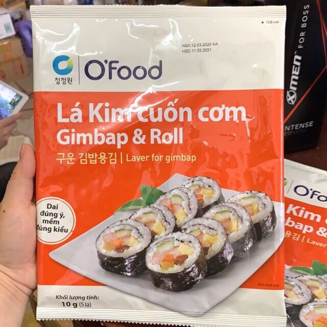 Lá cuốn cơm Gimbap & Roll O'food gói 10g