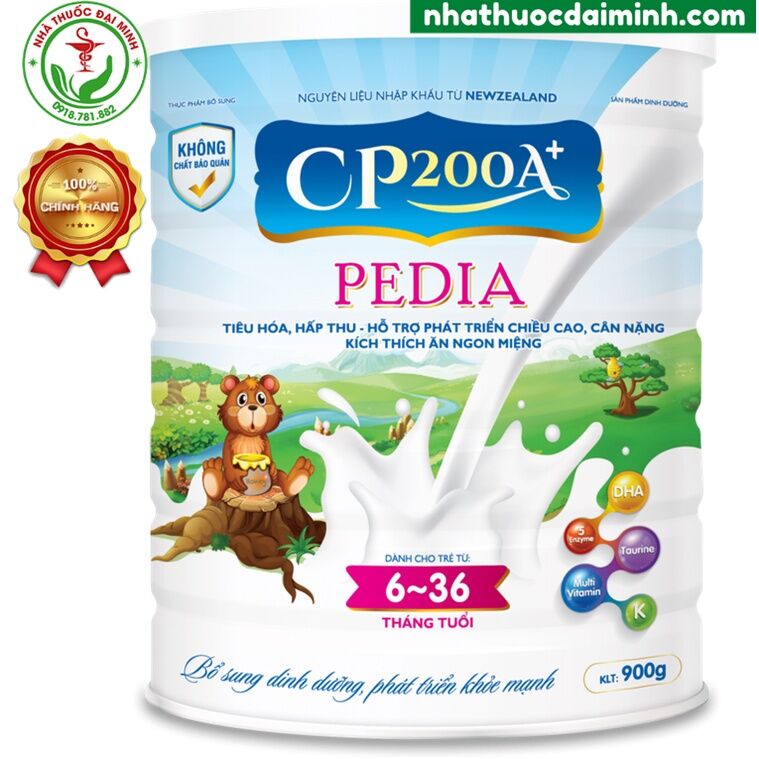 Sữa Bột CP200A + PEDIA 900g - Hỗ Trợ Tiêu Hóa, Hấp Thu