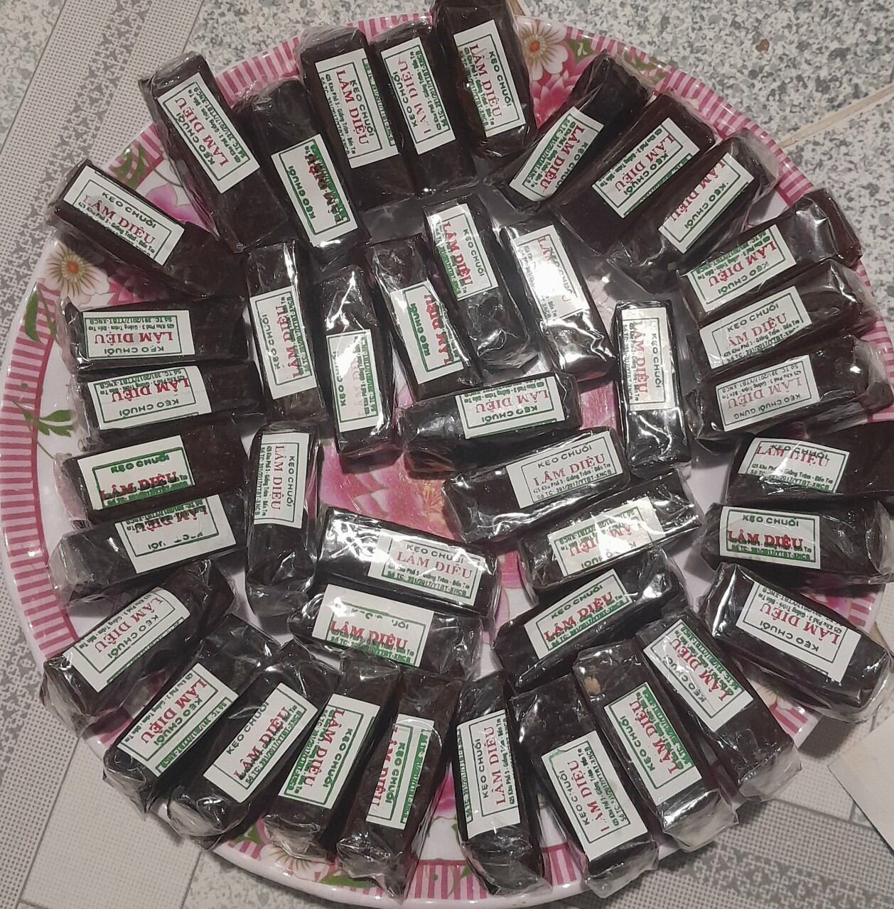 100g kẹo chuối tươi, đặc sản Bến Tre, bánh kẹo Tết