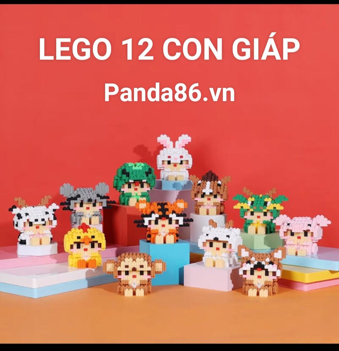 Mô Hình Lắp Ráp 12 Con Giáp Mini - Mô Hình Lắp Ghép 3D - Quà Tặng Cho Bé