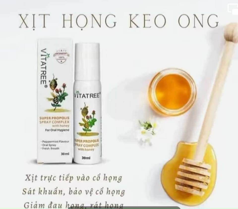 Xịt keo ong Úc Vitatree 30ml
