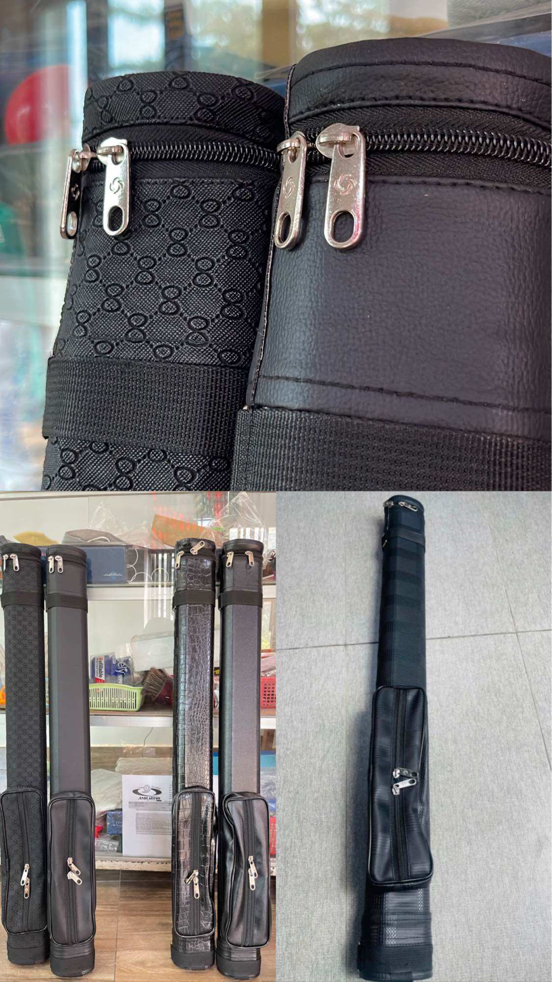 BAO ĐỰNG CƠ BIDA 1X1 - MÀU ĐEN GIÁ 112K/C