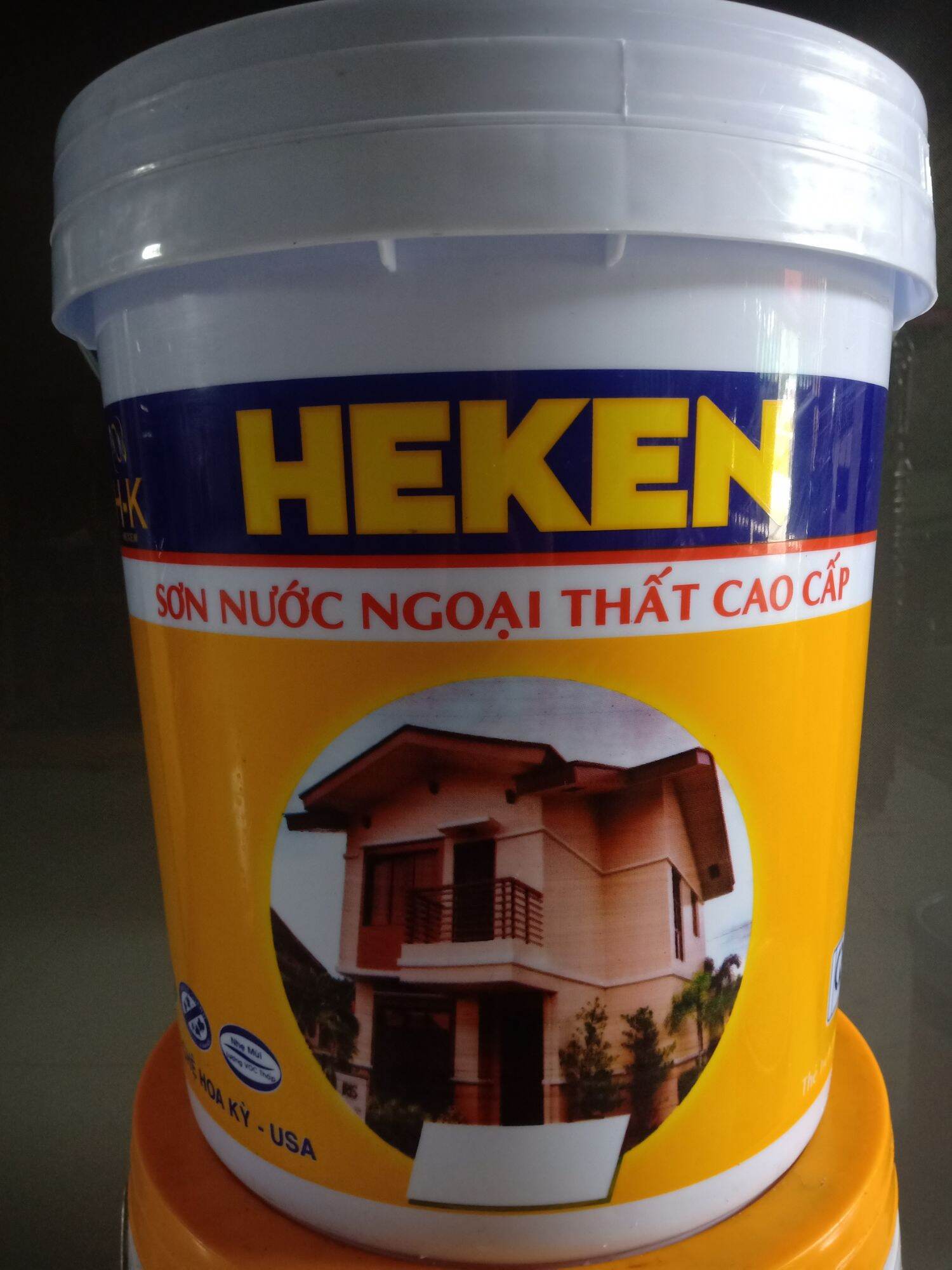 SƠN NƯỚC NGOẠI THẤT HEKEN MÀU XANH NƯỚC BIỂN (MÃ MÀU 225)