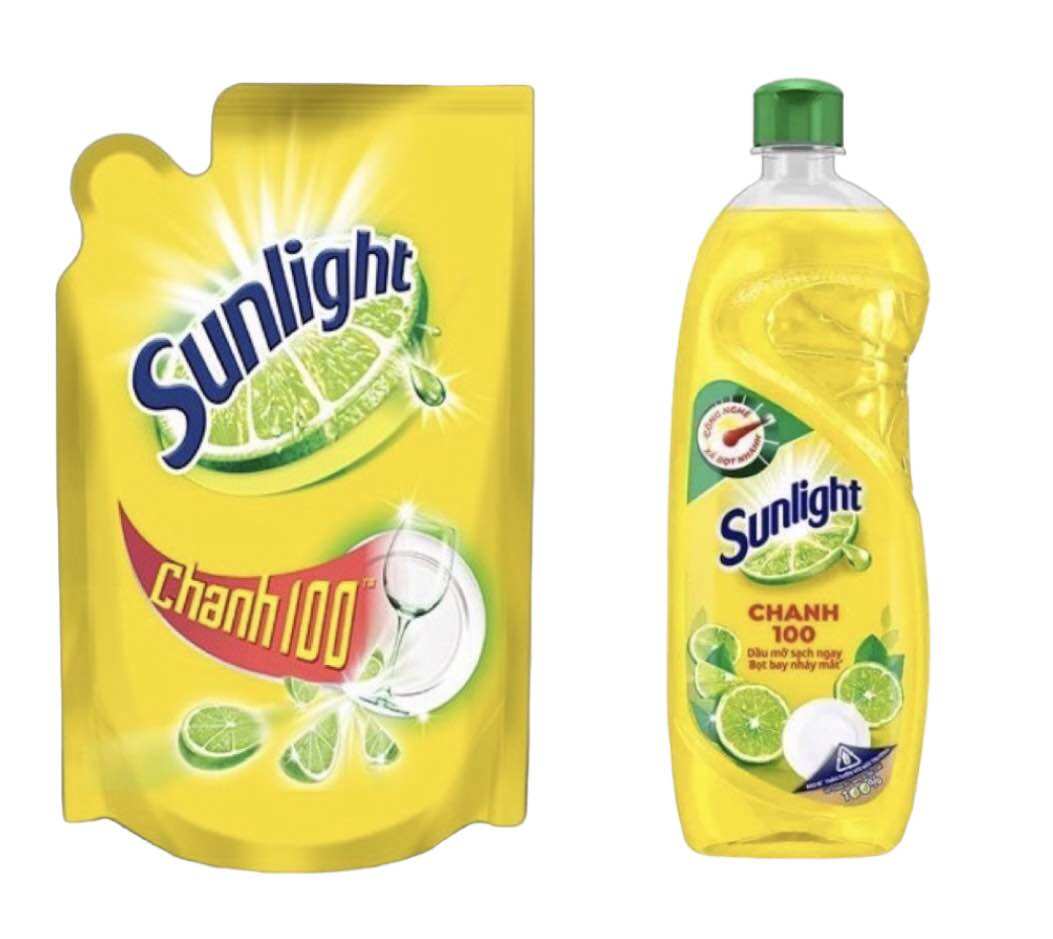 Nước rửa chén Sunlight hương chanh chai/túi