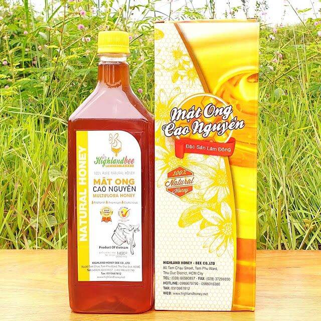 Mật ong cao nguyên highlandbee 1000ml