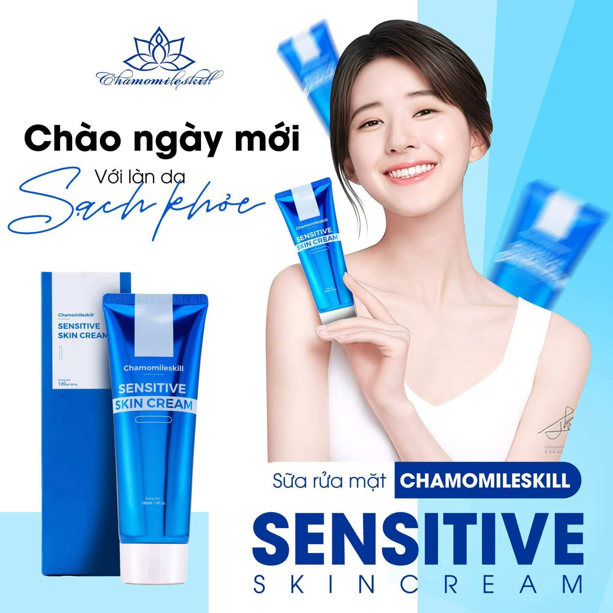 Sữa Rửa Mặt Chamomileskill Tặng Quà Kèm Theo