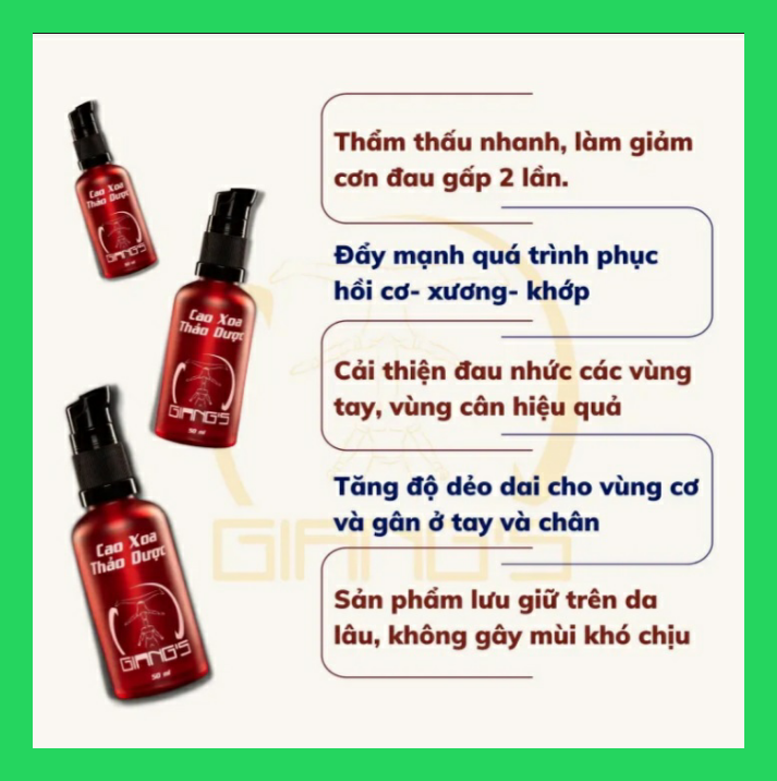 Dầu xoa bóp gia truyền, thẩm thấu sâu giảm đau nhanh....