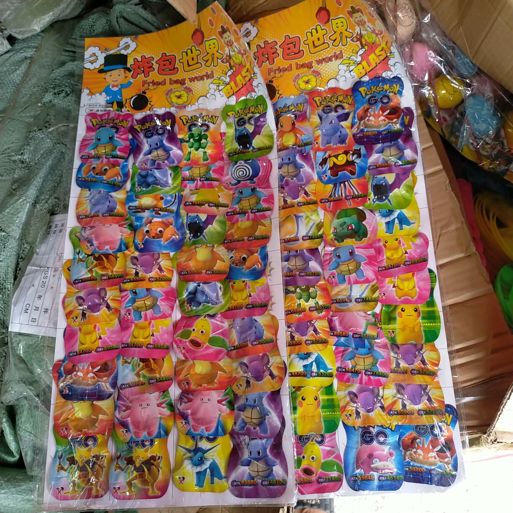 Sỉ vỉ đồ chơi dẫm nổ dokemon 40 quả