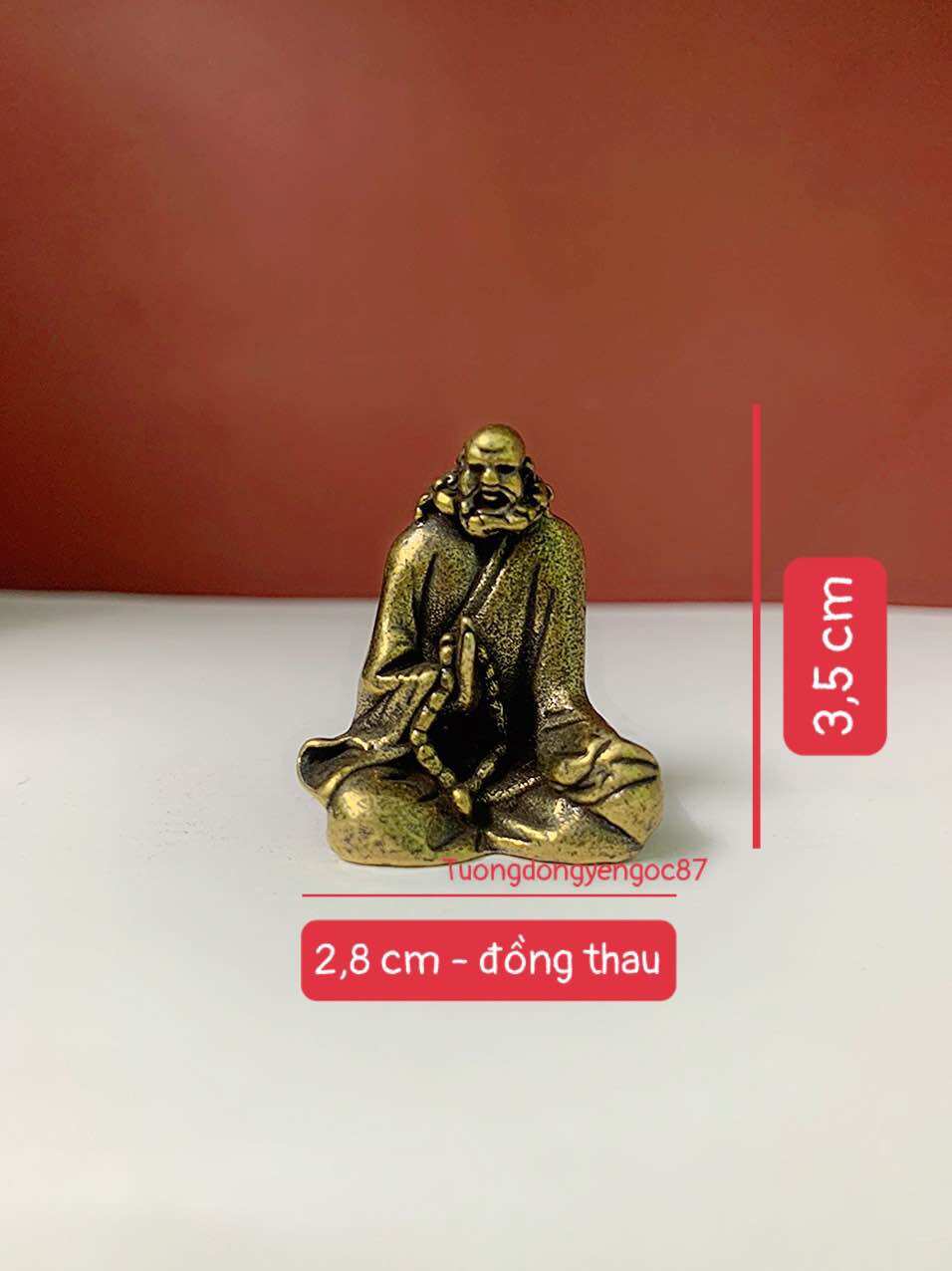 Tượng đồng mini Đạt ma sư tổ