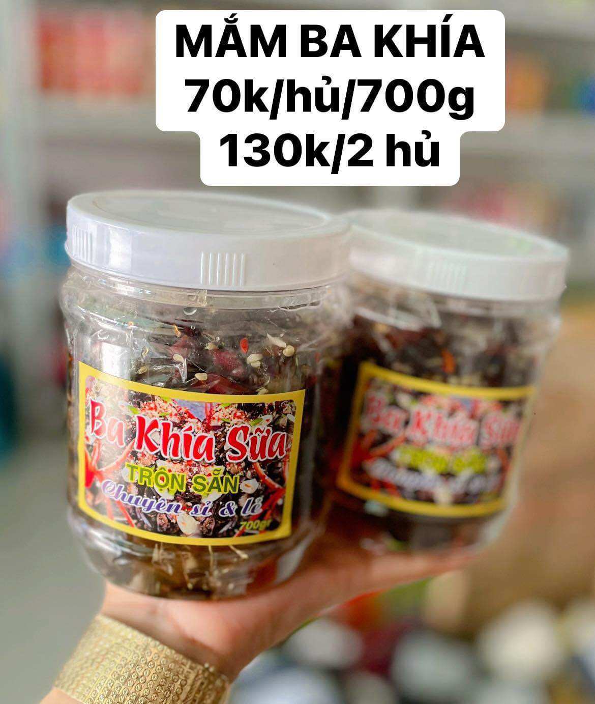 MẮM BA KHÍA TRỘN SẴN (hủ 700GR)